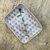 Wonki Ware Rectangular Utensil Dish - Aubergine Lace