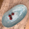 Wonki Ware Oval Bowl - Extra Large - Turquoise Wash