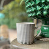 Wonki Ware Large Tall Straight Mug Dark Green Stripe