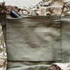 Linen and Cotton Tote Bag - Exotic Indian Print - Khaki or Moccaccino