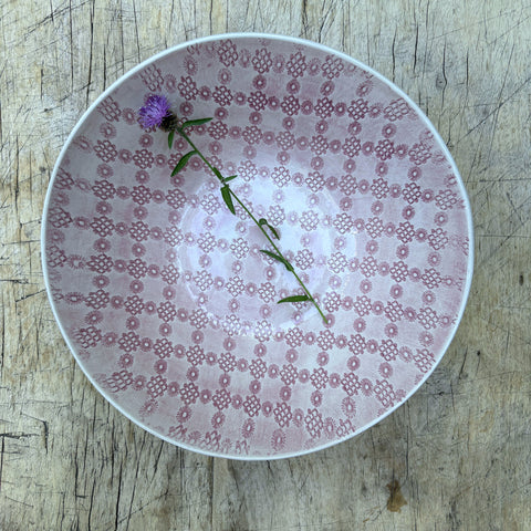 Wonki Ware Salad Bowl - Small - Pink Lace