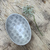 Wonki Ware Oval Bowl - Small - Warm Grey Lace