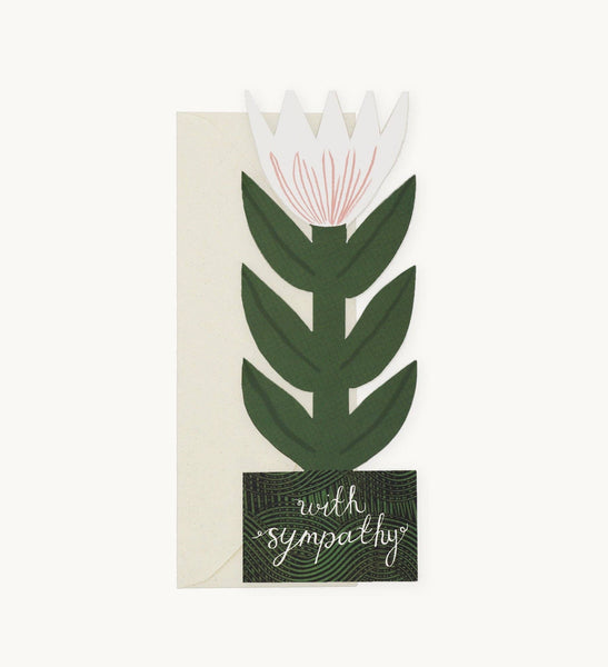 White Lily, Sympathy Card - Hadley Paper Goods
