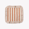 Wide Terracotta Stripe Frill Edge Napkins