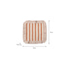 Wide Terracotta Stripe Frill Edge Napkins