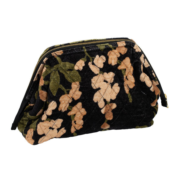 Wisteria Black Velvet Pouch - One Hundred Stars