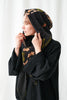 Wisteria Black Velvet Hood - One Hundred Stars