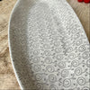 Wonki Ware Bamboo Platter - Large -Warm Grey Lace