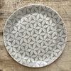 Wonki Ware Large Cake Plate - Warm Grey Lace