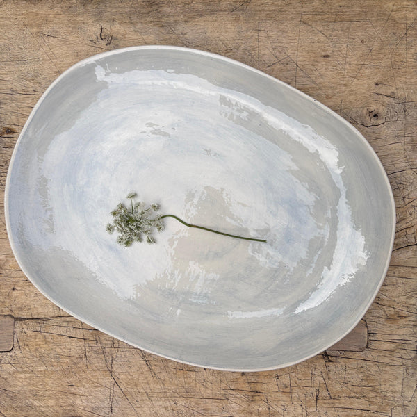 Wonki Ware Large Meat Platter - Duck Egg Wash