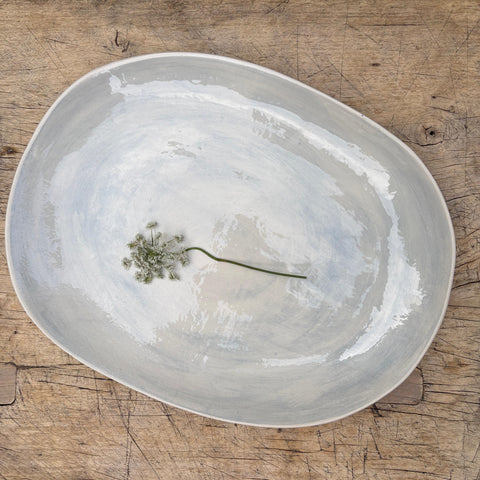 Wonki Ware Large Meat Platter - Duck Egg Wash