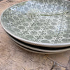 Wonki Ware Medium Spaghetti Bowl - Dark Green Lace
