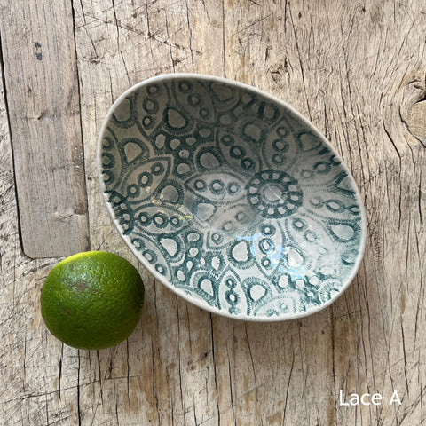 Wonki Ware Oval Bowl - Extra Small - Marine Lace