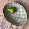 Wonki Ware Oval Bowl - Large - Dark Green Lace