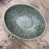 Wonki Ware Oval Bowl - Medium - Dark Green Lace