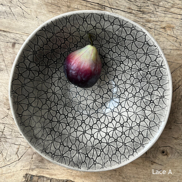 Wonki Ware Pasta Bowl - Charcoal Lace