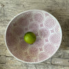 Wonki Ware Pasta Bowl - Pink Lace Pattern