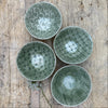 Wonki Ware Pudding Bowl - Dark Green Lace