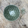 Wonki Ware Pudding Bowl - Dark Green Lace