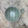 Wonki Ware Handmade Ceramics Pudding Bowl - Dark Green Lace