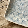 Wonki Ware Rectangular Utensil Dish - Duck Egg Lace