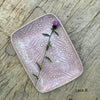 Wonki Ware Rectangular Utensil Dish - Pink Lace