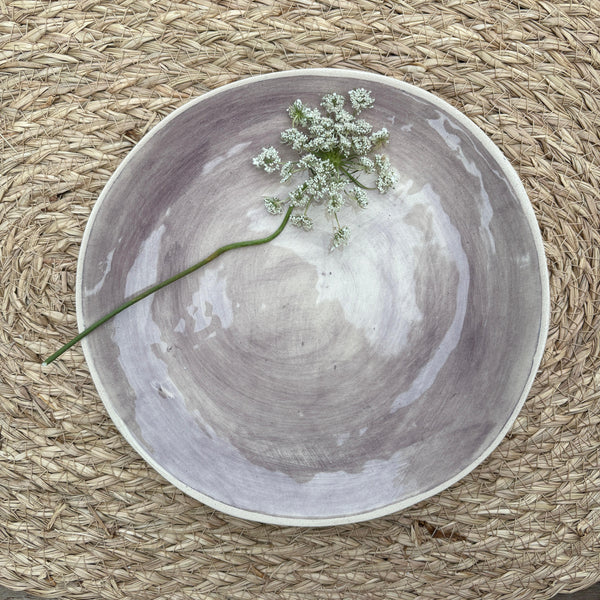 Wonki Ware Side Plate 19cm Aubergine Wash