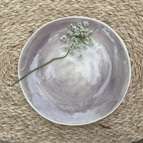Wonki Ware Side Plate 19cm Aubergine Wash