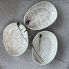 Wonki Ware Sushi or Tapas Dish - Warm Grey Lace