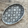 Wonki Ware Sushi or Tapas Flat Plate - Charcoal Lace