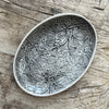 Wonki Ware Sushi or Tapas Flat Plate - Charcoal Lace