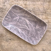 Wonki Ware Trough Serving Platter - Small - Aubergine Lace