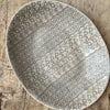 Wonki Ware XL Pebble Oval Platter - Warm Grey Lace B