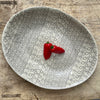 Wonki Ware XL Pebble Oval Platter - Warm Grey Lace B