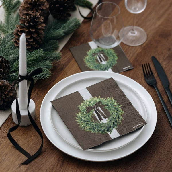 Woodland Velvet Paper Napkins - Luncheon