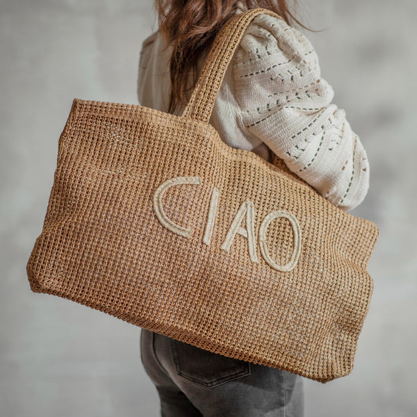 Woven Ciao Tote Bag