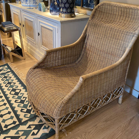 Woven Rattan Armchair