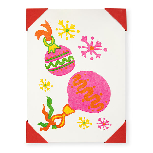Baubles Notelets - Pack of Five