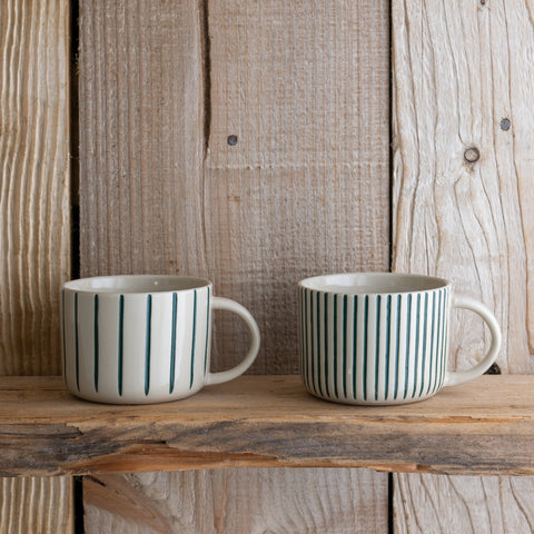 Yarrow Mug - Medium - Brushed Sea Green - Set of Two - Kindred Mugs