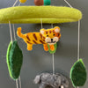 Handmade Felt Zoo Animals Mobile - Fairtrade