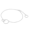 Double Twisted Circles Bracelet - Silver - Pernille Corydon
