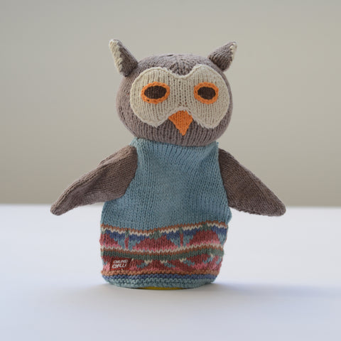 Organic Cotton Hand Puppet - Owl