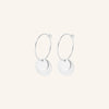 Small Coin Earrings - Silver - Pernille Corydon