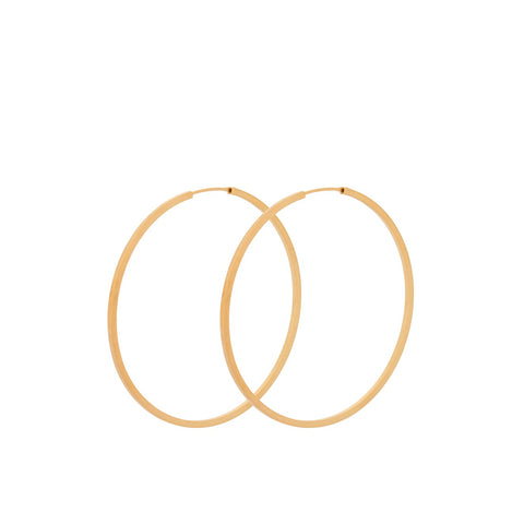Orbit Hoop Earrings - Gold - Pernille Corydon