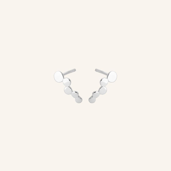 Sheen Stud Earrings - Silver - Pernille Corydon