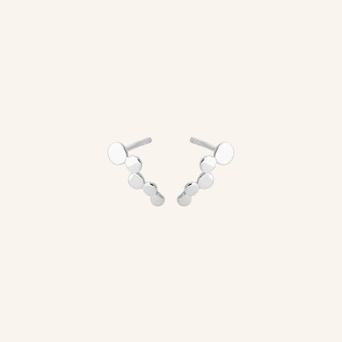 Sheen Stud Earrings - Silver - Pernille Corydon