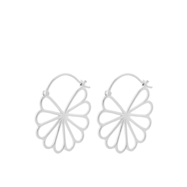 Large Bellis Earrings - Silver - Pernille Corydon