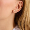 Ocean Treasure Pearl Ear Climbers - Silver - Pernille Corydon