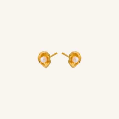 Hidden Pearl Earsticks - Gold - Pernille Corydon