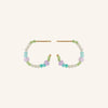 Sea Colour Hoops - Gold - Pernille Corydon